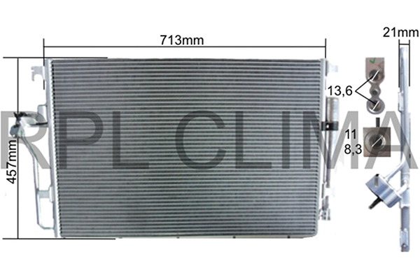 Condenser, air conditioning (APCDMB0062)