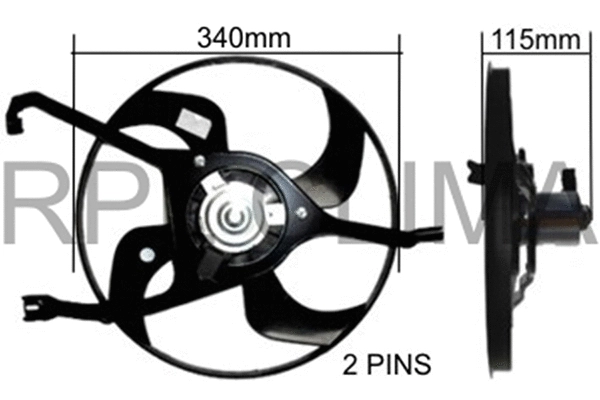 Fan, engine cooling (APELCI0027)