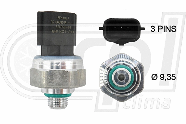Pressure Switch, air conditioning (APPRRE0012)