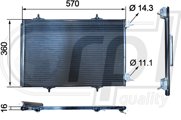 Condenser, air conditioning (APCDCI5046)