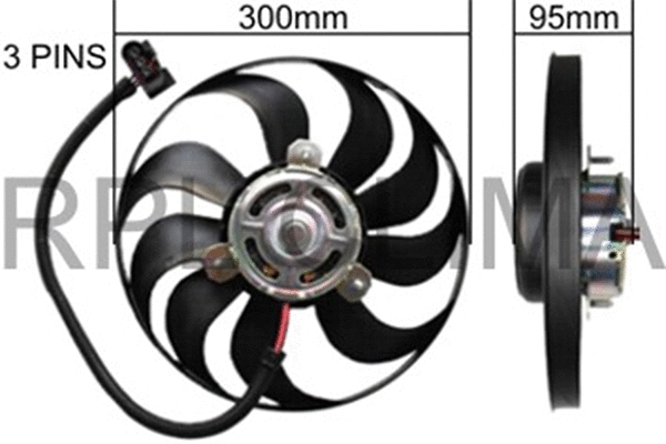 Fan, engine cooling (APELVW0018)