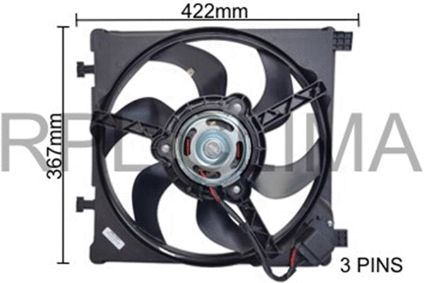 Fan, engine cooling (APELVW5077)