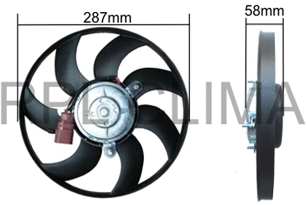Fan, engine cooling (APELVW0053)