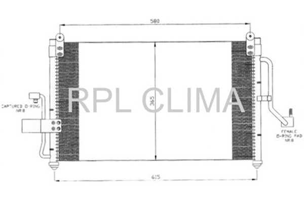 Condenser, air conditioning (APCDDW0006)