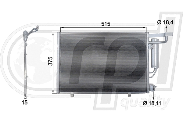 Condenser, air conditioning (APCDFD5069)