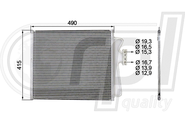 Condenser, air conditioning (APCDBW5017)