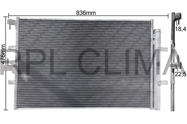 Condenser, air conditioning (APCDFD0054)