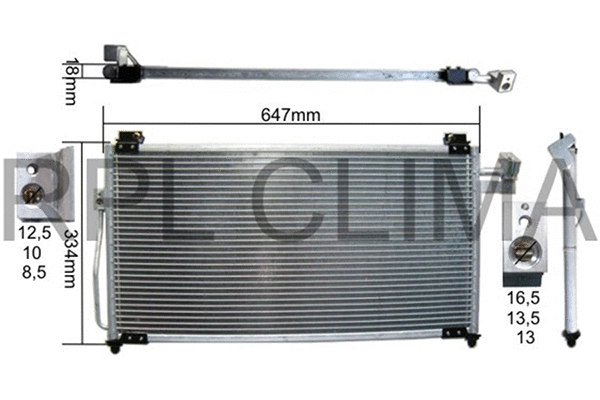 Condenser, air conditioning (APCDMZ0018)