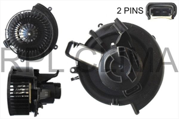 Electric Motor, interior blower (APVTOP0007)
