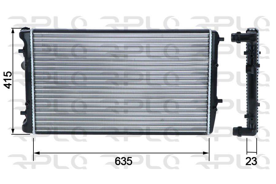 Radiator, engine cooling (APRAVW5006)