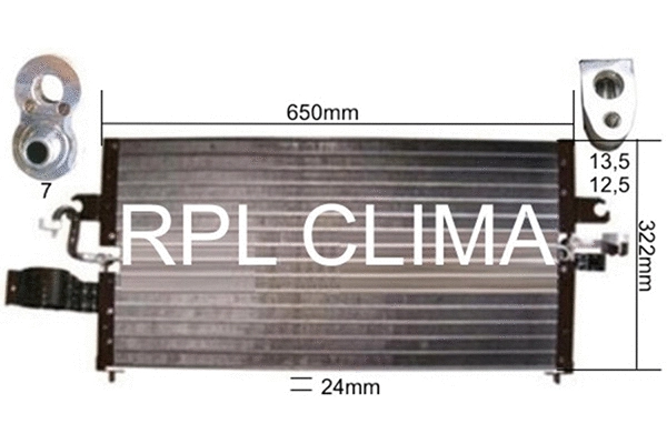 Condenser, air conditioning (APCDNI0006)
