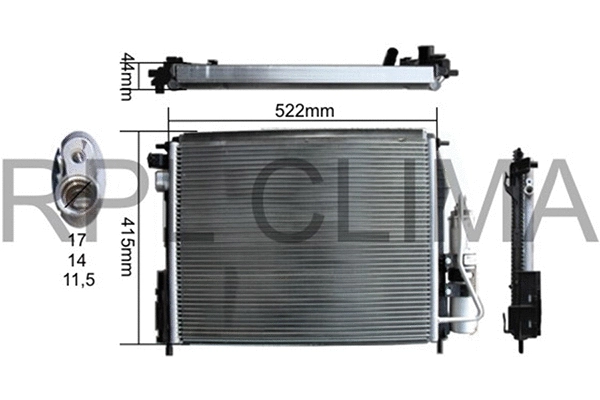 Condenser, air conditioning (APCDRE0049)