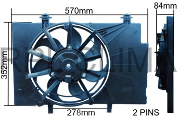 Fan, engine cooling (APELFD5032)