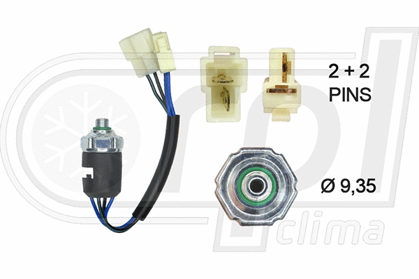 Pressure Switch, air conditioning (APPRUL0007)