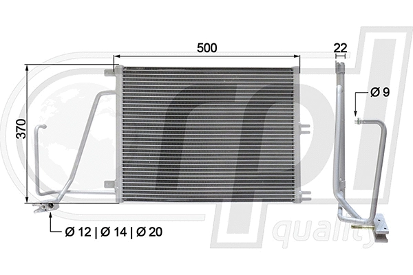 Condenser, air conditioning (APCDOP5013)