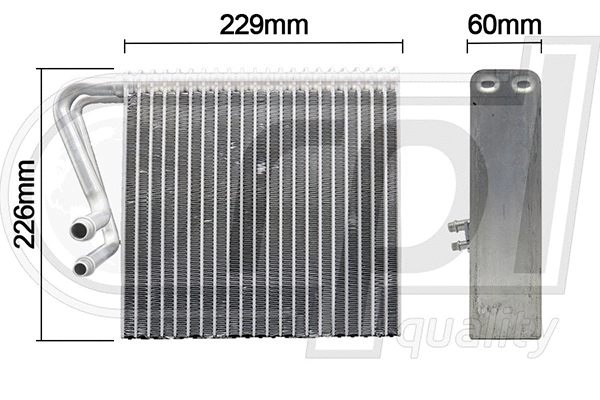 Evaporator, air conditioning (APEVRE5017)
