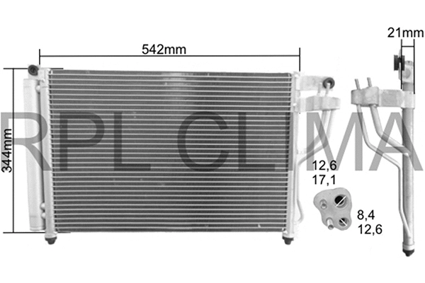 Condenser, air conditioning (APCDHY0033)