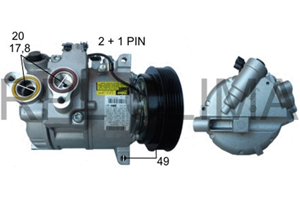 Compressor, air conditioning (APCOVO0040)