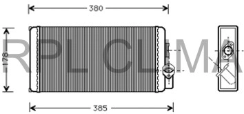 Heat Exchanger, interior heating (APCHMB1026)