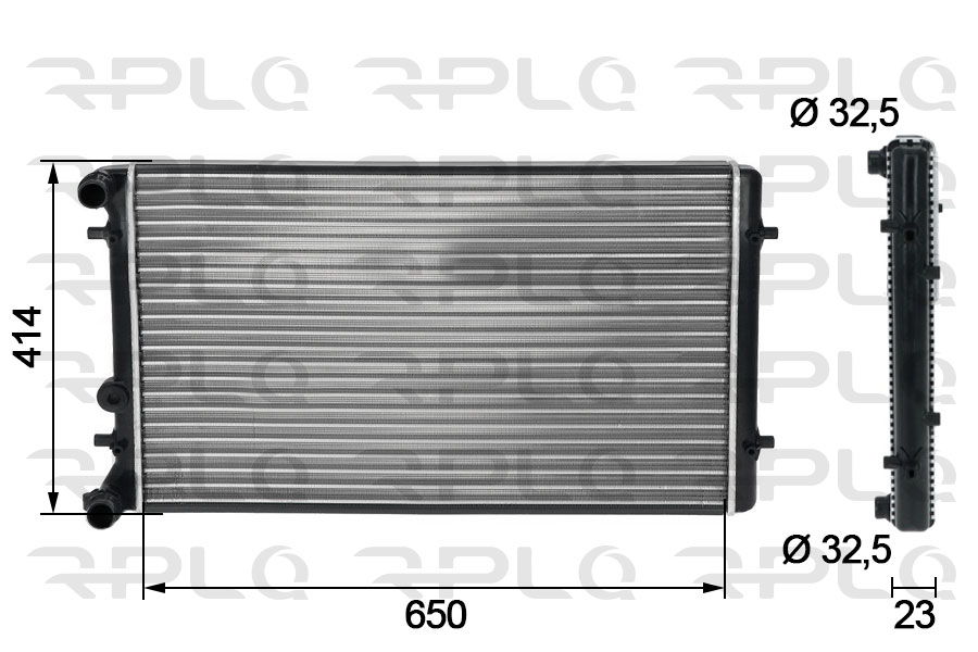 Radiator, engine cooling (APRAVW5007)