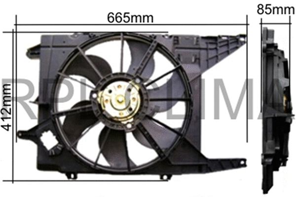 Fan, engine cooling (APELRE0001)