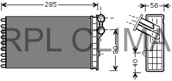 Heat Exchanger, interior heating (APCHCI1025)