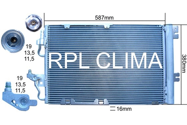 Condenser, air conditioning (APCDOP0044)