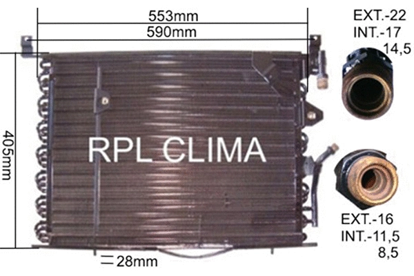 Condenser, air conditioning (APCDMB0003)