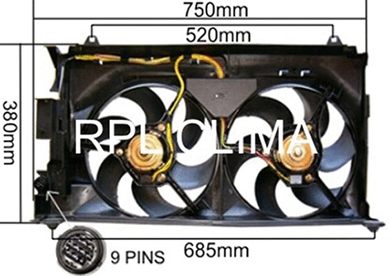 Fan, engine cooling (APELCI0009)