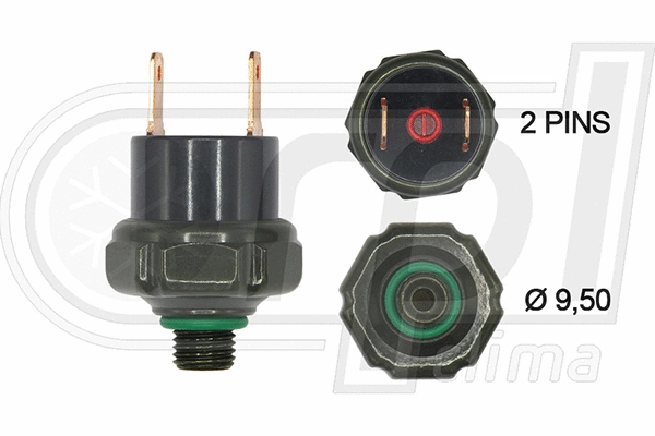 Pressure Switch, air conditioning (APPRUL0001)