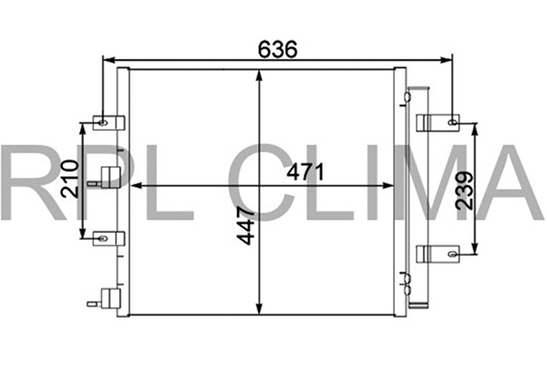 Condenser, air conditioning (APCDJG0018)