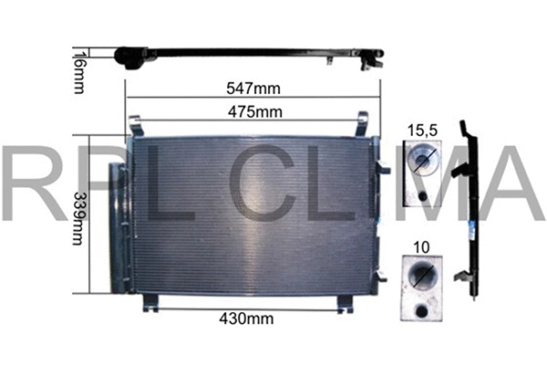 Condenser, air conditioning (APCDTO0057)