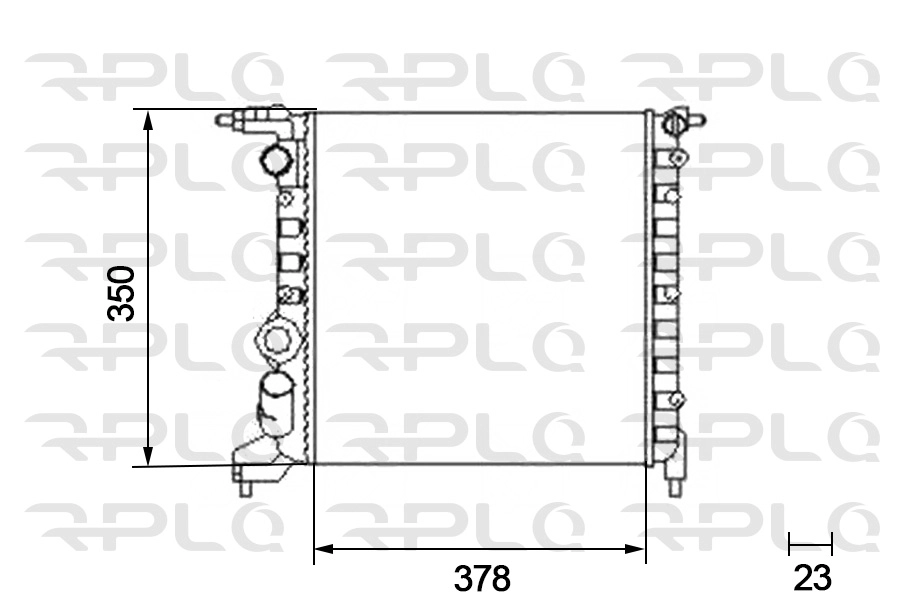 Radiator, engine cooling (APRARE5015)