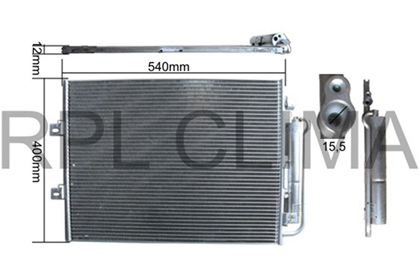 Condenser, air conditioning (APCDRE0070)