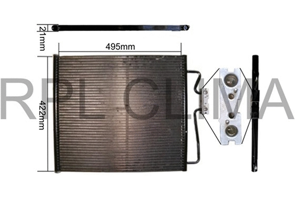 Condenser, air conditioning (APCDBW0013)