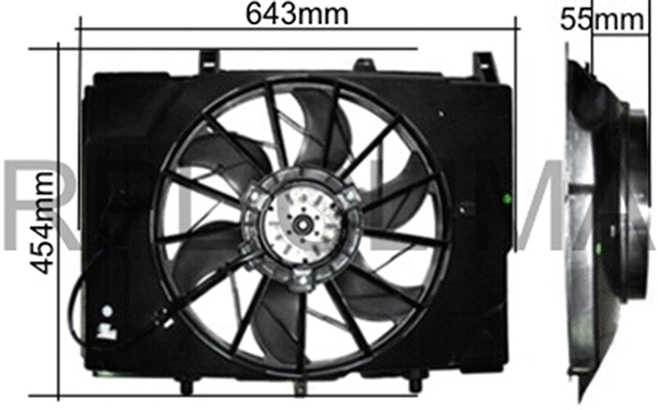 Fan, engine cooling (APELMB0010)