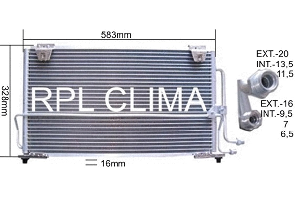 Condenser, air conditioning (APCDMZ0014)