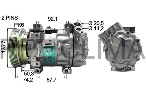 Compressor, air conditioning (APCONI0058)