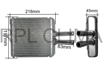 Heat Exchanger, interior heating (APCHDW1003)