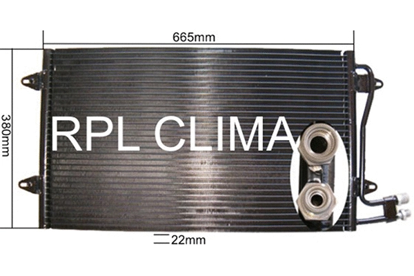 Condenser, air conditioning (APCDVW0012)