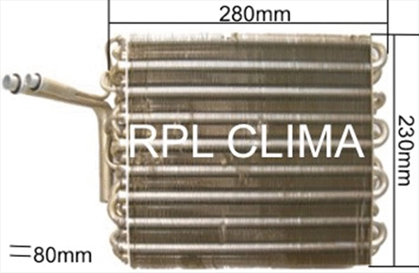 Evaporator, air conditioning (APEVVW0006)