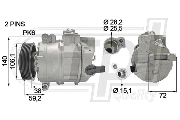 Compressor, air conditioning (APCOMB5043)