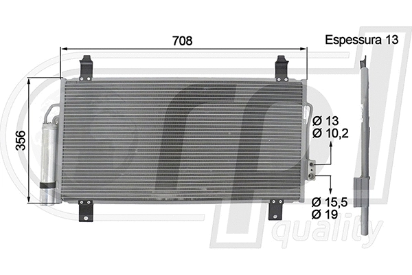 Condenser, air conditioning (APCDMI5044)