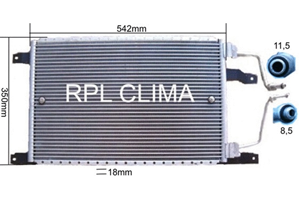 Condenser, air conditioning (APCDRE0012)