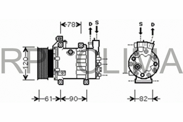 Compressor, air conditioning (APCOFD0051)