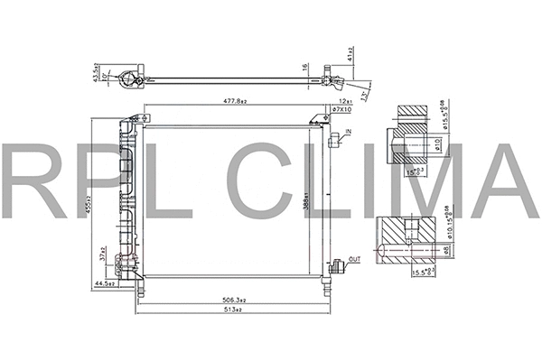 Condenser, air conditioning (APCDNI0053)
