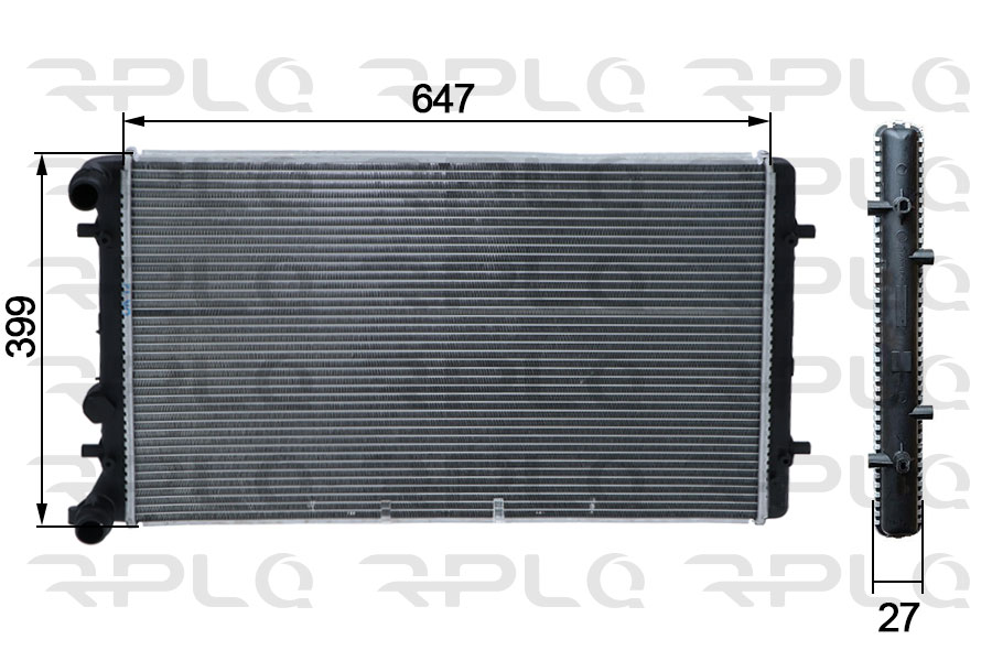 Radiator, engine cooling (APRAVW5033)