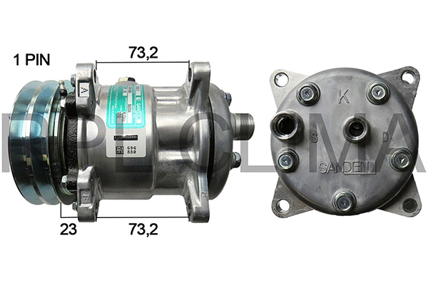 Compressor, air conditioning (APCOSD0596)