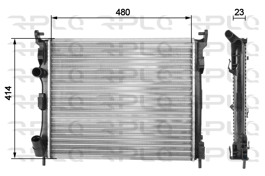Radiator, engine cooling (APRARE5045)