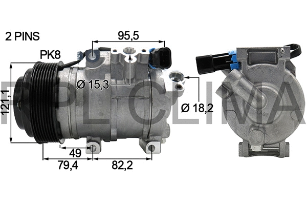 Compressor, air conditioning (APCOJD0021)